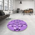 thumbnail image 4 of Ahgly Tapis Rectangulaire Lavable en Machine Intérieur Transitionnel Violet Violet, 2 Pieds x 4 Pieds, 4 of 7