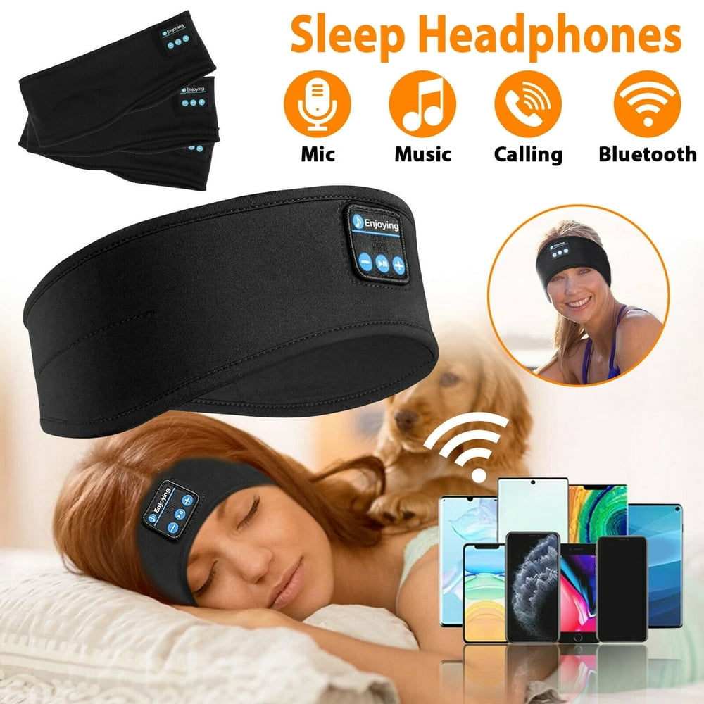 Soft Headband Wireless Headphones for Sleep Comfortable Headphones for Sleeping with Thin HD Stereo Speakers