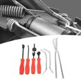 thumbnail image 4 of Drum Brake Master Tool, Ergonomic Oxidation Chromate Coating Drum Brake Puller Set 45 Steel Universal 8PCS  For Repairing, 4 of 8