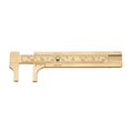 thumbnail image 2 of LHCER Caliper Ruler, mm/inch Vernier Caliper,1pc Brass Sliding Gauge Vernier Caliper Ruler Measuring Tool Double Scales mm/inch, 2 of 8