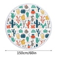 thumbnail image 2 of Yhmxh Serviette de Plage, Serviettes de Bain, Serviette de Plage Ronde en Microfibre Imprimée Super Légère Serviette de Bain Colorée Anti-Sable Couverture de Plage Tapis de Plage Serviette Multi-Usage pour Voyage Piscine, 2 of 5