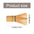 thumbnail image 3 of Matcha Whisk 100 Prong Natural Tea Powder Whisk Semi Handmade Chasen For Making And Stirring Matcha Golden Matcha Green Tea Whisk Mixer Attachment Holder Stirring Wand Screaming Chicken Pancake Batter, 3 of 4
