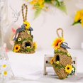 thumbnail image 4 of Mini Beehive Farmhouses Bee Hive Table Decor Spring Jute Rope Woven Hanging Ornament Decorative Honey Beehive Farmhouses Country Home Kitchen Bookshelf Decoration A, 4 of 6