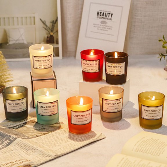 Agiferg Aromatherapy Natural Soy Wax Aromatherapy Candle Plant Essential Oil