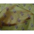 thumbnail image 4 of oneOone Silk Tabby Fabric Leaves & Floral Block Print Fabric By Yard 42 Inch Wide, 4 of 5
