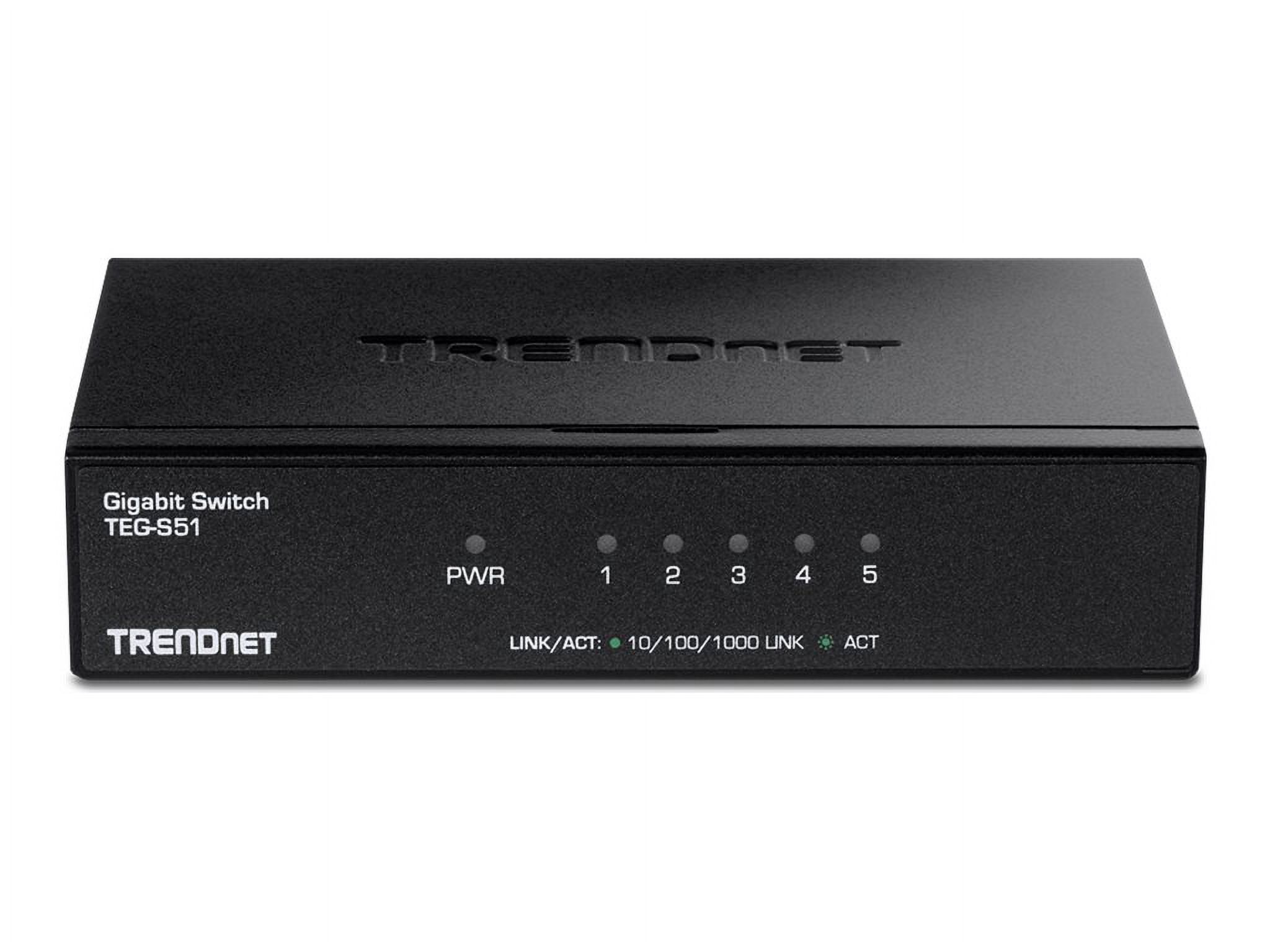 TRENDnet TEG-S51 Commutateur de Bureau Gigabit 5 Ports