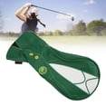 thumbnail image 3 of Golf Club Head Covers, PU Leather Waterproof Headgear Set with Interchangeable No. Tags, Simple Convenient to Use, Elastic Neckline, Soft Thick Lining, Green Jacket Design, 3 of 7