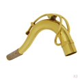 thumbnail image 1 of MERIGLARE 2Pieces Brass Saxophone Bend Neck Gooseneck Gold Laquer Accessory Sax Parts, 1 of 9