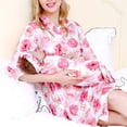thumbnail image 2 of Maternity Robe And Matching Baby Set Labor Delivery Robe And Swaddle Set, 2 of 9
