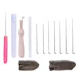 thumbnail image 1 of Needle Felting Starter Kit Handmade Mat Glue Stick Wooden Handle Needles Set DIY Craft Accessories, 1 of 6