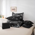 thumbnail image 3 of Erosebridal Literie Horreur Éclair Format Double, Ensembles de Literie Gris Format Double, Ensemble de Lit Réversible Temps de Tonnerre, Déco de Chambre Super Douillette, 7 Pcs, 3 of 5