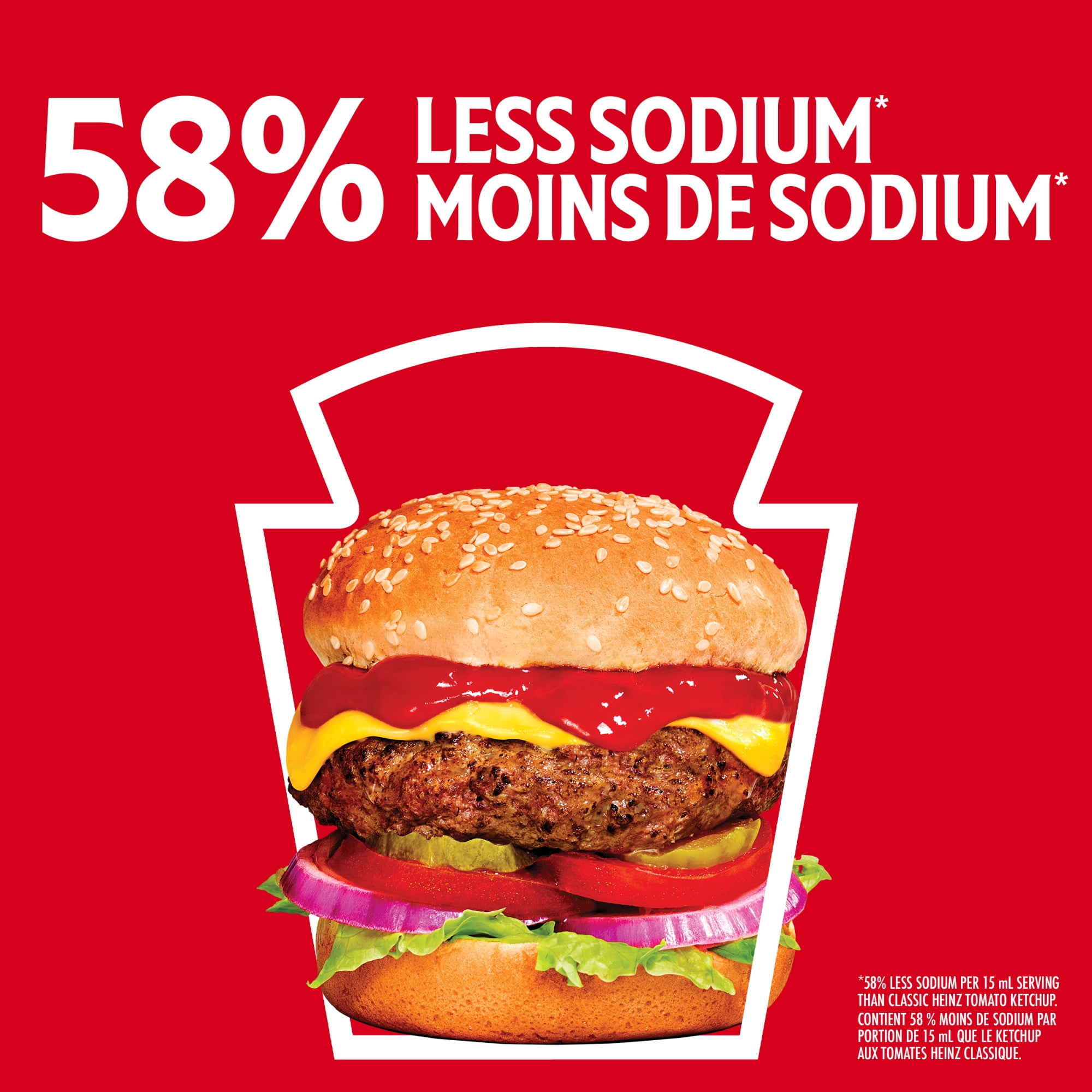 Heinz Tomato Lower Sodium Ketchup, 750 mL Squeeze Bottle