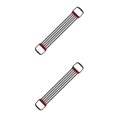 thumbnail image 2 of Decodeary 30-150lbs Chest Expander Rally Strap Elastic Band Rope Resistance Leg Foot Black 67 x 11cm 2Set, 2 of 6