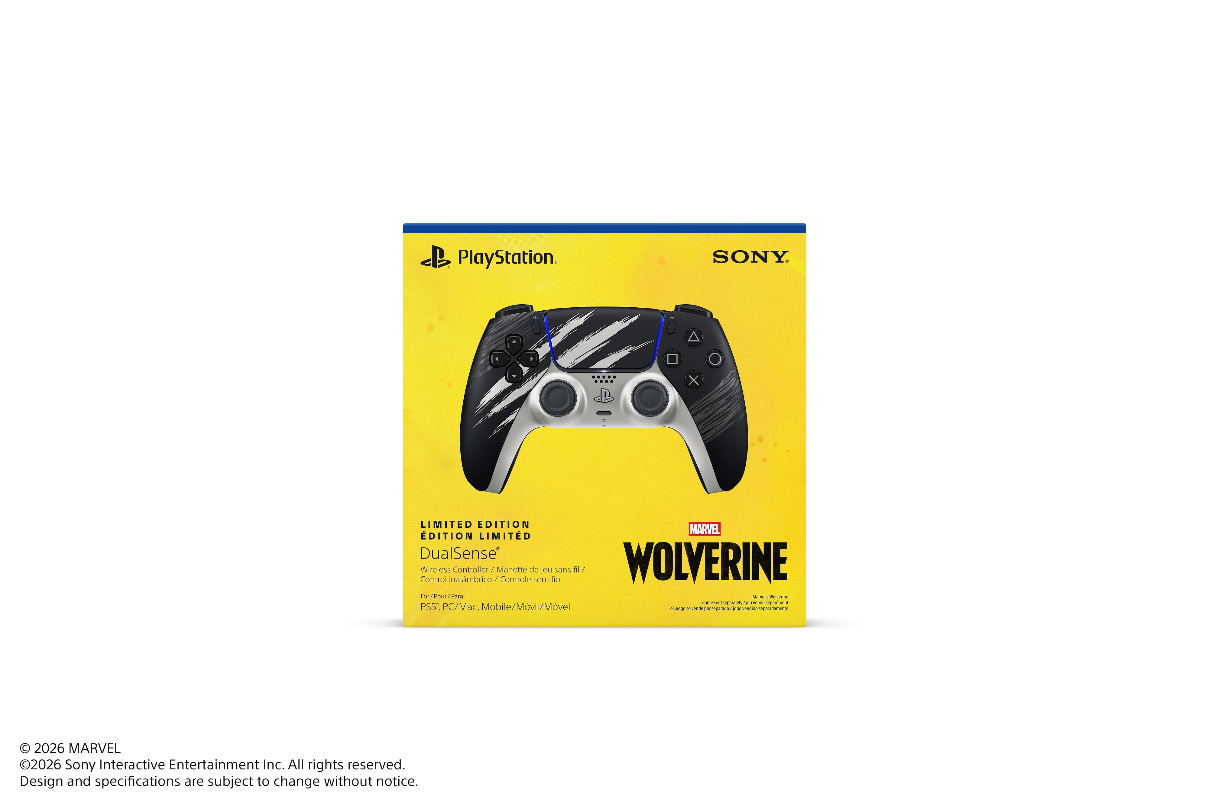 DualSense® Wireless Controller – Marvel’s Wolverine Adamantium Limited Edition