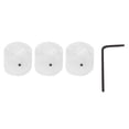 thumbnail image 3 of Guitar Volume Knob, Instrument Decor Wide Application 3Pcs Electric Guitar Knob With Wrench For Adjusting White, 3 of 8