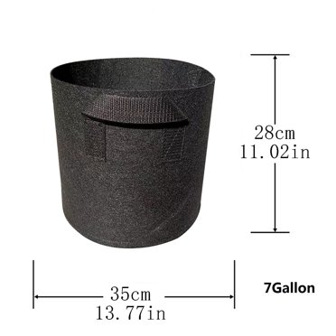 LSLJS 3 Gallon-bag Heavy Thickened Nonwoven Plant Fabric Pot with Handles, Home Accessories
