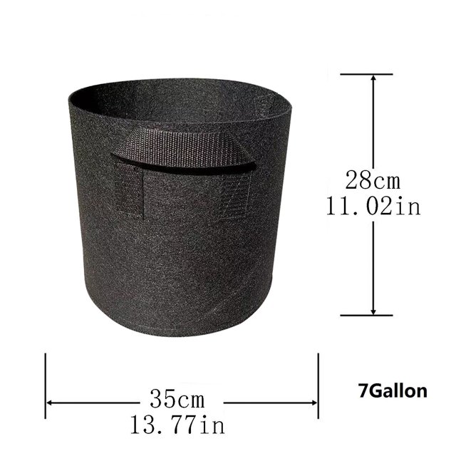 LSLJS 3 Gallon-bag Heavy Thickened Nonwoven Plant Fabric Pot with Handles, Home Accessories