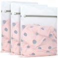 thumbnail image 1 of Muchfun 3Pcs Durable Diamond Mesh Laundry Bags for Delicates 12 x 16 Inches (3 Medium), 1 of 5