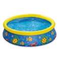 thumbnail image 1 of Summer Waves P1000515C167 5ft x 15in Inflatable Quick Set Pool w/ Ocean Print, 1 of 2