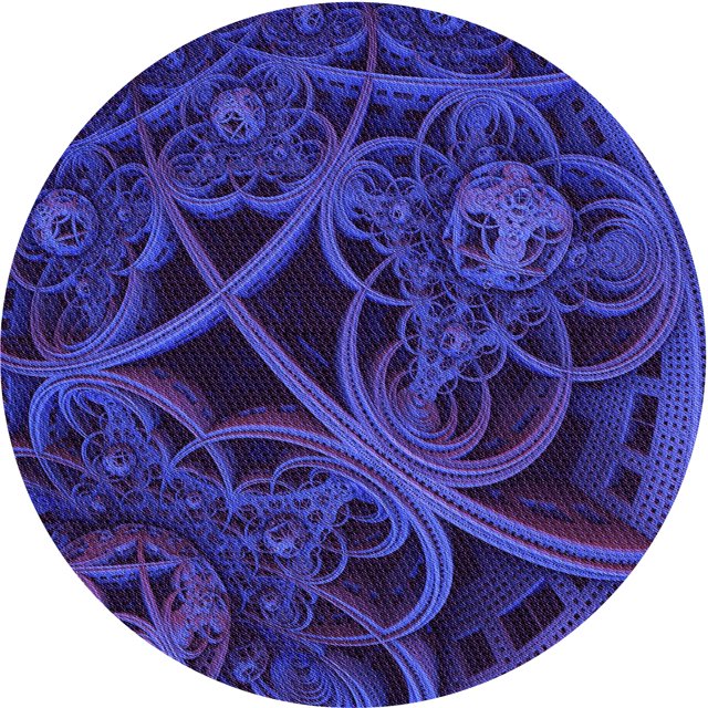Ahgly Company Tapis Rond Lavable en Machine Intérieur Transitionnel Bleu Minuit, 3 Pieds Rond