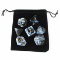thumbnail image 2 of lionlar Pack of 7 Polyhedral Dices Set with Pouch Bar Math Teaching Black A, 2 of 6