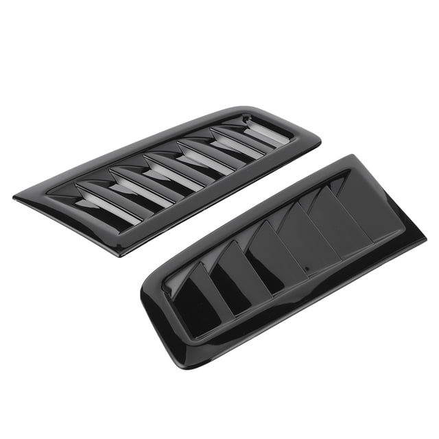 Air Intake Cover For RS MK2 Style, 2Pcs Bonnet Vents, Universal Bonnet Air Vents Engine Hood Car Exterior Parts