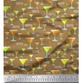 thumbnail image 1 of Soimoi Satin Silk Fabric Cocktail Summer Designs Print Sewing Fabric Yard 42 Inch Wide, 1 of 3
