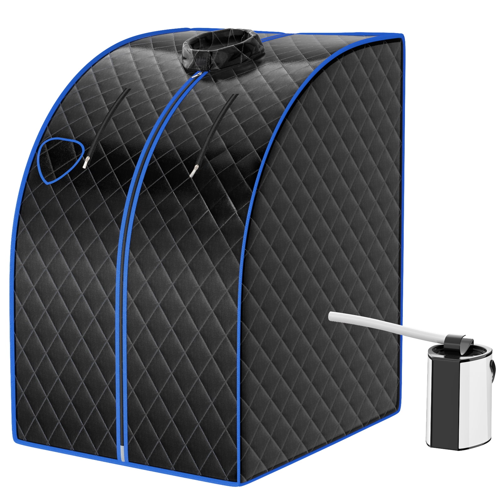 Patiojoy Portable Steam Sauna Spa Household Personal Sauna Tent with 9-Level Temperature &Timer Black