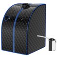 thumbnail image 1 of Patiojoy Portable Steam Sauna Spa Household Personal Sauna Tent with 9-Level Temperature &Timer Black, 1 of 5