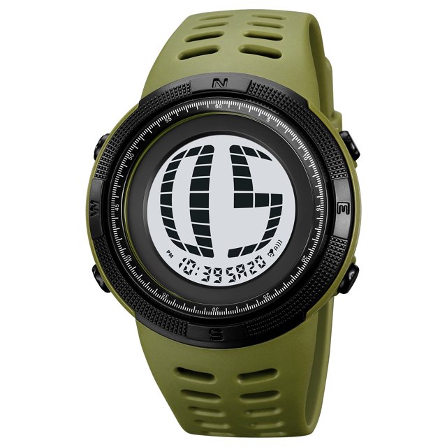 Digital Waterproof Electronic Sport Watch,50M Water Resistance,EL Backlight Display,Multifunctional Alarm Stopwatch,For Outdoor Sports Military Style Daily Wear Swimming