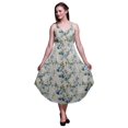 thumbnail image 1 of Bimba Robe de Plage Bohème Sans Manches Midi à Bretelles Imprimée Florale pour Femme - Très Petit, 1 of 1