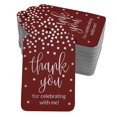 thumbnail image 1 of Inkdotpot Silver Foil Paper Hang Tags ThankYou For Celebrating With Me Birthday Favor Tags 100 Pack, 1 of 6