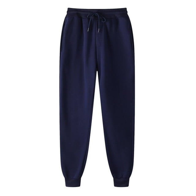 Men‘s Casual Joggers Cotton Sweatpants Workout Athletic Pants with Pockets Drawstring Gym Running Pants