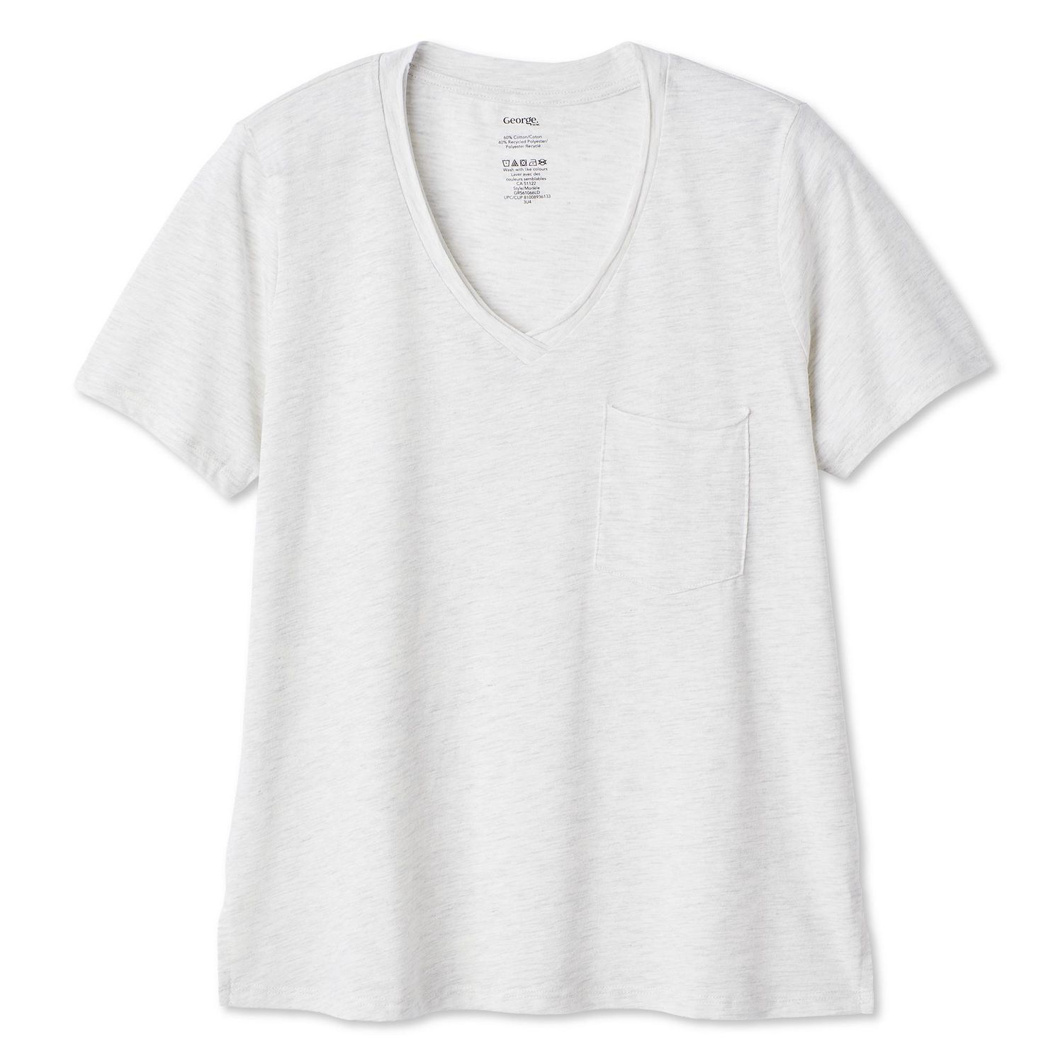 George Women'S V-Neck Pocket T-Shirt
