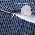 thumbnail image 3 of Oreiller Triangle Oreiller de Lecture Confortable avec Poche Zippée Traversin en Coin Triangle Petit Dossier Bleu, 3 of 5