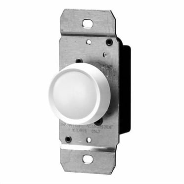 Gradateur rotatif Trimatron de Leviton à 3 voies 600 W-120V c.a. en blanc