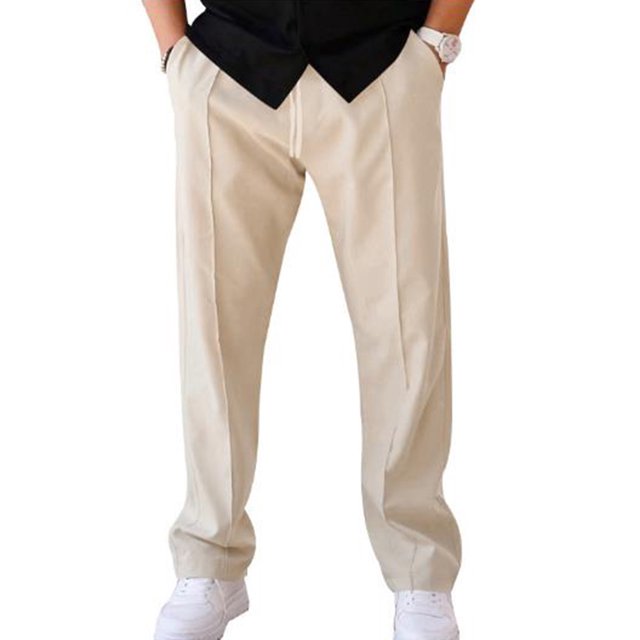 FOCUSNORM Men's Tapered Joggers Lightweight Drawstring Elastic Waist Solid Color Athletic Workout Pants Trousers