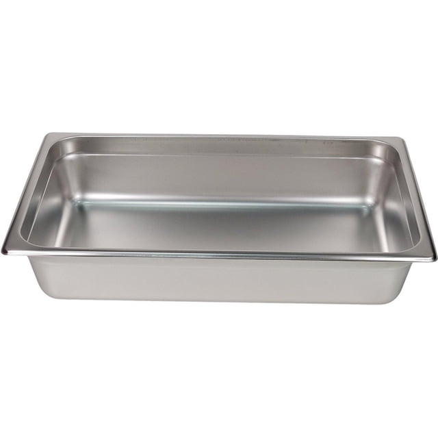 1/1 Full Size 4" Deep Stainless Steel 25 Gauge Steam Table Pans, 1 Count