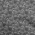 thumbnail image 1 of oneOone Velvet Gray Fabric Floral Sewing Craft Projects Fabric Prints By Yard 58 Inch Wide, 1 of 4