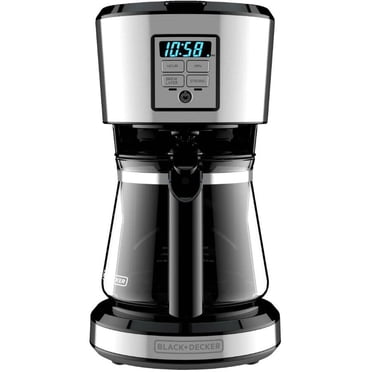 BLACK + DECKER 12 Cup Programmable Coffee Maker in Stainless Steel, CM1231SC