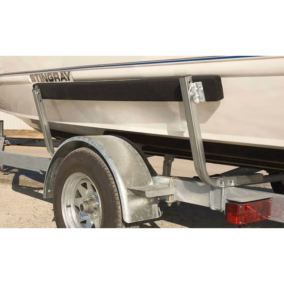 C.E. Smith Trailer Boat Guide 27600 Bolt-On Mount; Set Of 2; 5 Foot Length; With Carpeted Bunks