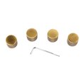 thumbnail image 4 of 4Pcs Guitar Knob Metal Volume Tone Control Dome Flat Top Barrel Knob Musical Instrument Accessory Set with Wrench GD139D Bronze, 4 of 14
