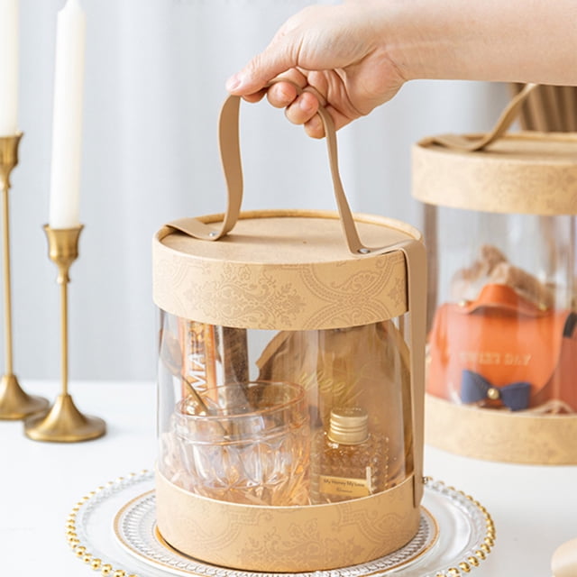 Boîte de Rangement Multifonctionnelle en Matériau Transparent Style Bonbons Chocolat Dessert Boîte de Rangement