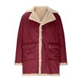 thumbnail image 4 of LOVZFMLL Jackets for Men's Casual Winter Casual Solid Color Coats Long Sleeve Button Overcoat Jacket, 4 of 6