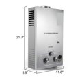 thumbnail image 2 of Propane Gas Heater Instant Water Heater 6L/8L/10L/12L/16L/18L Water Heater 36KW Tank Tankless Stainless Steel Water Heater ,Digital Temperature Display, 2 of 7