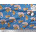 thumbnail image 3 of Soimoi Polyester Crepe Fabric Tree,Floral & Deer Animal Print Fabric by Yard 52 Inch Wide, 3 of 3