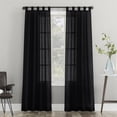 thumbnail image 1 of Mainstays 2-Pack Jensen Tab Top Semi-Sheer Window Curtains Panel Pair, 1 of 7