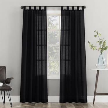 Paquet de 2 panneaux de rideau semi-transparents à languettes Jensen Mainstays