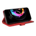 thumbnail image 2 of Étui Compatible Motorola Edge 20 Lite, Étui Portefeuille en Cuir avec Support, Vue, Fermoir Magnétique, Étui Folio à Rabat pour Téléphone - Rouge, 2 of 5