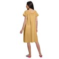 thumbnail image 3 of Moomaya Robe de Nuit d'Allaitement pour Femmes, Unie, à Col Rond, en Popeline de Coton, 3 of 4